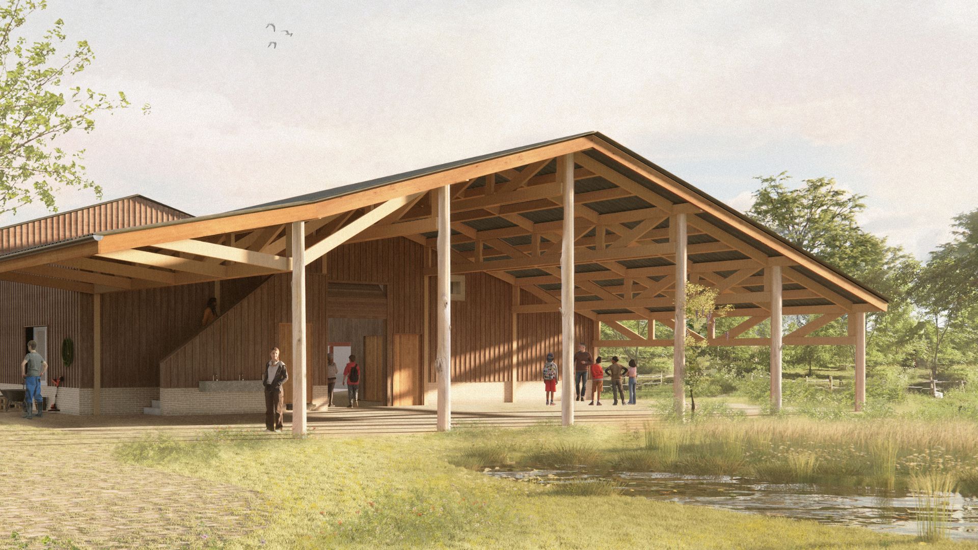 De visual van de studiedag CASCO Carbon Sink Construction.