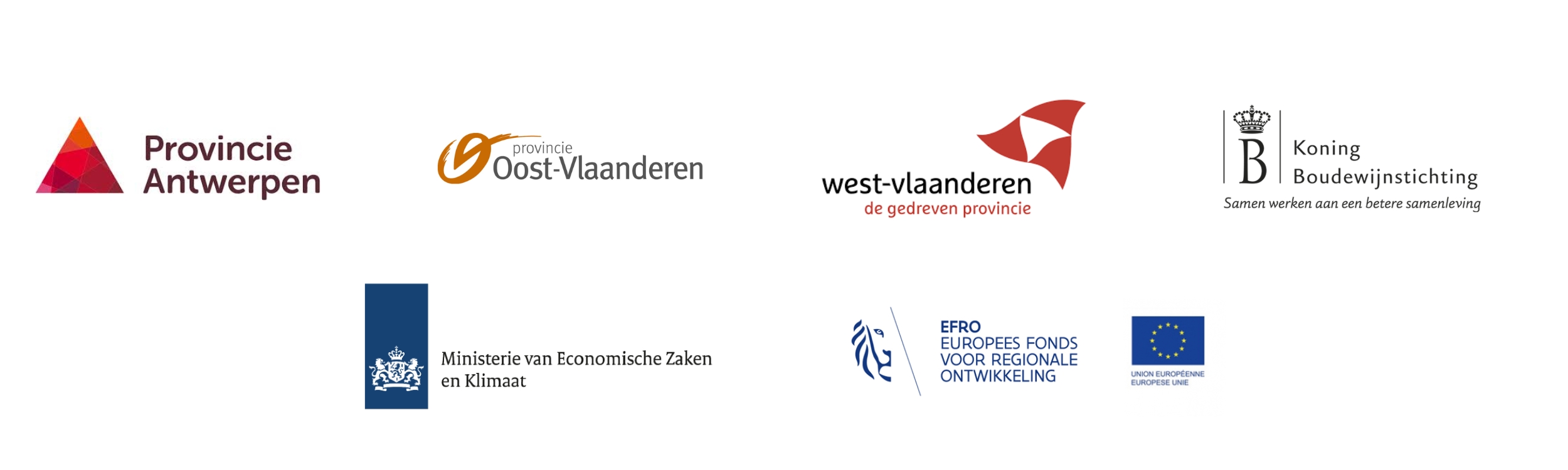 Logo's van de cofinancierende organisaties van CASCO Carbon Sink Construction.