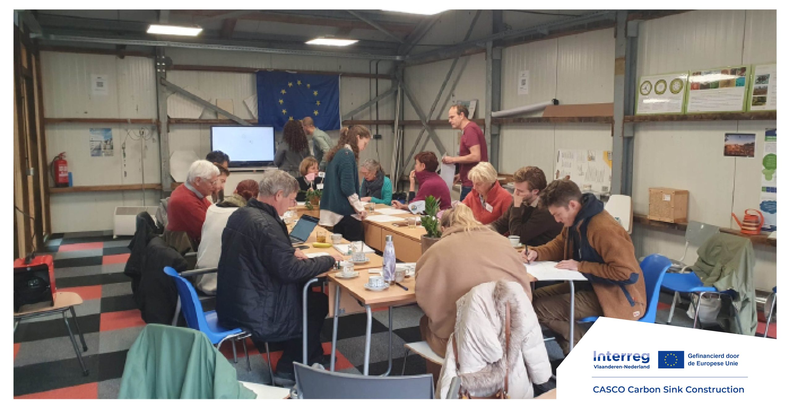 Een cocreatiesessie rond lokale en natuurlijke bouwmaterialen.