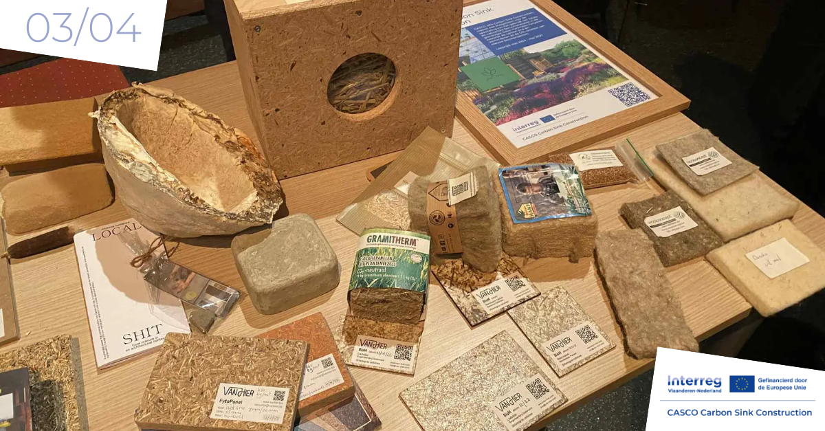 De visual voor de opleiding over lokale en natuurlijke bouwmaterialen.